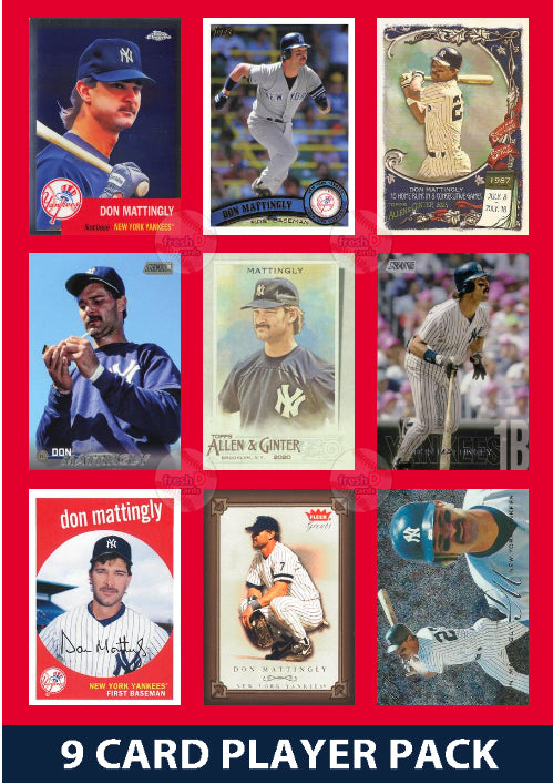 Don Mattingly Yankees 9 Card Player Pack 2025 2024 Topps plaque