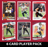 Drake London 6 Card Player Pack  2024 2025 Donruss Panini Score Atlanta Falcons