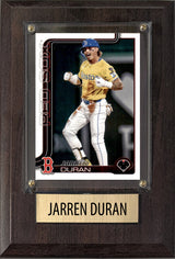Jarren Duran Boston Red Sox 2025 2024 Topps Bowman 4x6 Gift Plaque