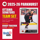 Ottawa Senators - Brady Tkachuk & Tim Stutzle - 2025-26 Parkhurst Hockey (7-Card Team Set)