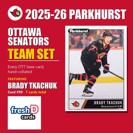 Ottawa Senators 2025-26 Parkhurst team set