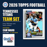 2026 Topps Football Tennessee Titans Team Set - Complete Hand-Collated Card Set
