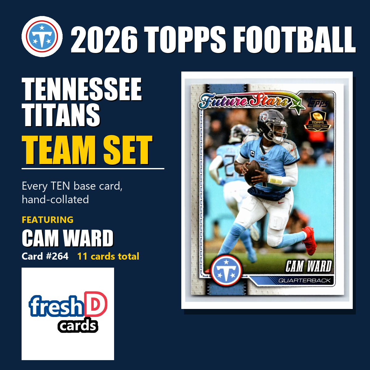 Tennessee Titans 2026 Topps Football team set