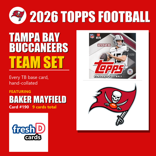 Tampa Bay Buccaneers 2026 Topps Football team set