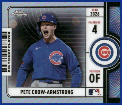 2026 Topps Chrome Big Ticket Players Pete Crow-Armstrong #BTP-13