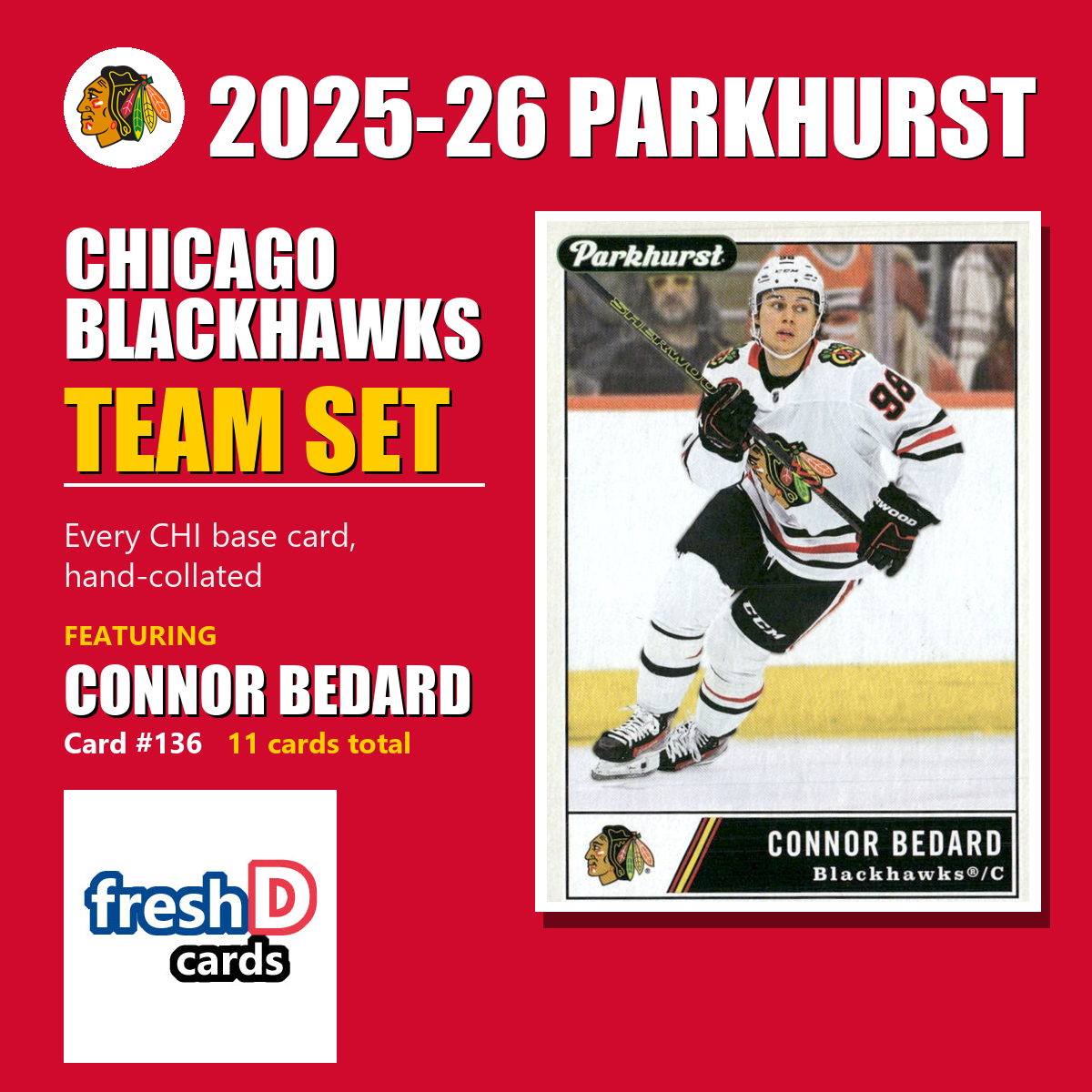 Chicago Blackhawks 2025-26 Parkhurst team set