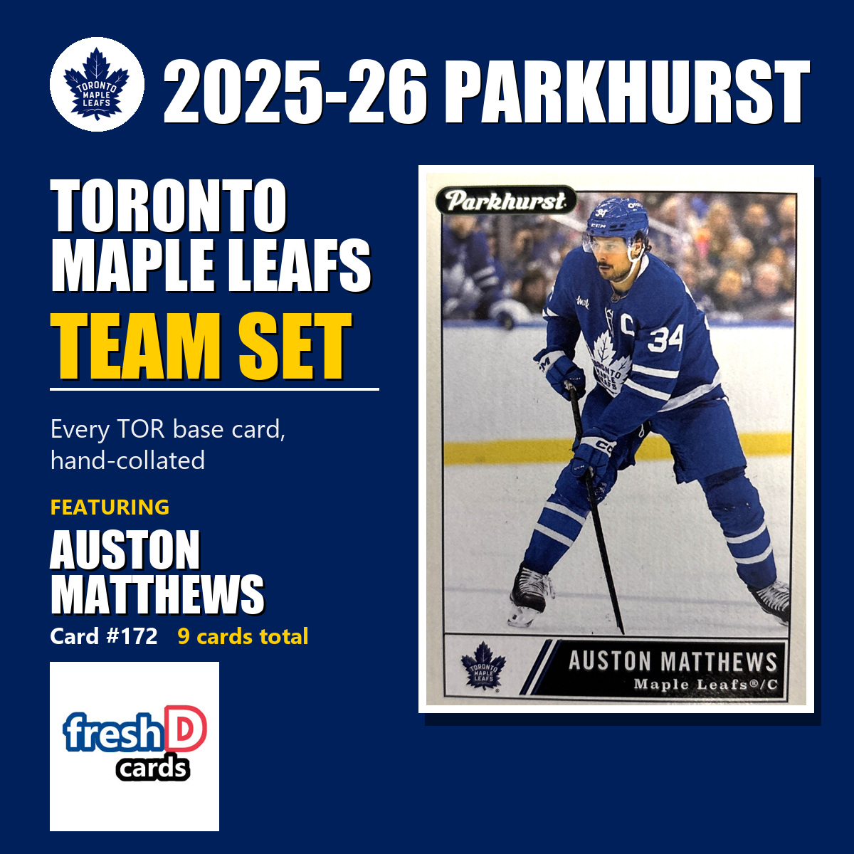 Toronto Maple Leafs 2025-26 Parkhurst team set