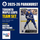 Toronto Maple Leafs - Auston Matthews & Easton Cowan (RC) - 2025-26 Parkhurst Hockey (9-Card Team Set)