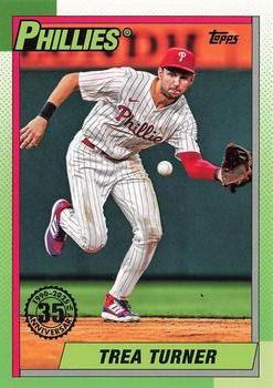 2025 Topps Series 1 1990 Topps Baseball Trea Turner #T90-43