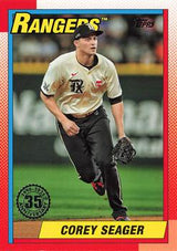 2025 Topps Series 1 1990 Topps Baseball Corey Seager #T90-4