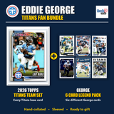 Eddie George Tennessee Titans Football Fan Bundle - 2026 Topps Team Set + 6 Card Legend Pack