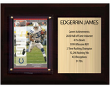 Edgerrin James Indianapolis Colts Hall of Fame Stats Plaque 6x8 1 Card Prizm, Donruss, Score 2024 2025 2026