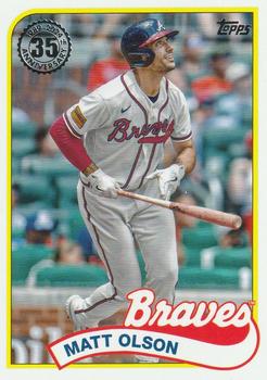 2024 Topps Series 1 1989 Topps Baseball Matt Olson #89B-74