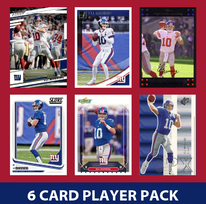 Eli Manning New York Giants Football Fan Bundle - 2026 Topps Team Set + 6 Card Legend Pack
