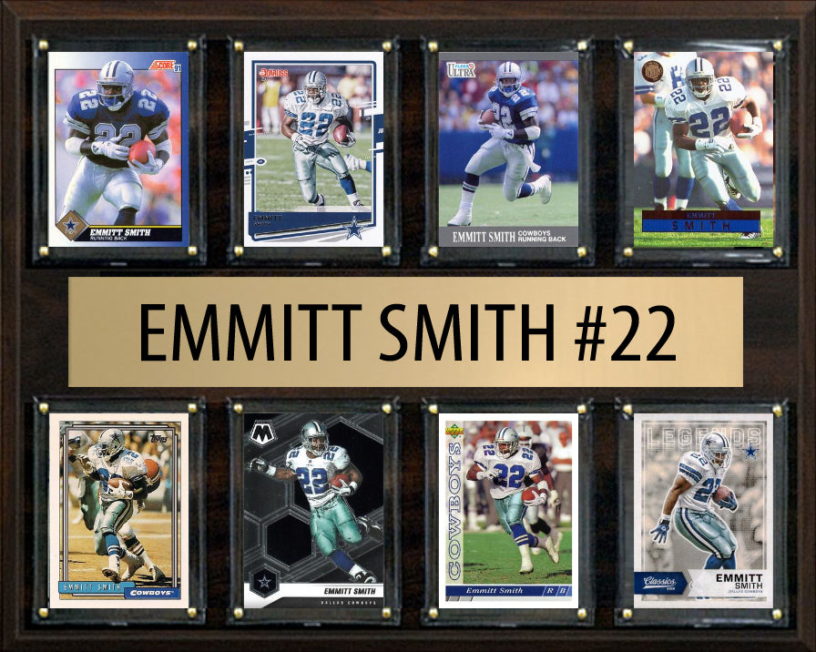 Emmit Smith 8 Card plaque