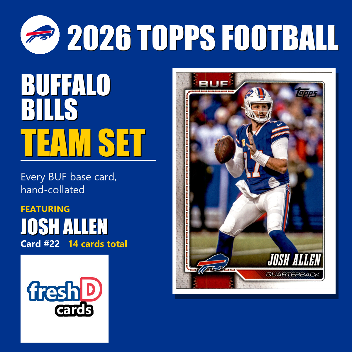 Buffalo Bills 2026 Topps Football team set