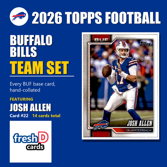 Buffalo Bills 2026 Topps Football team set