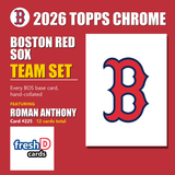 2026 Topps Chrome Baseball Team Set 12 Cards Boston Red Sox Anthony Crochet