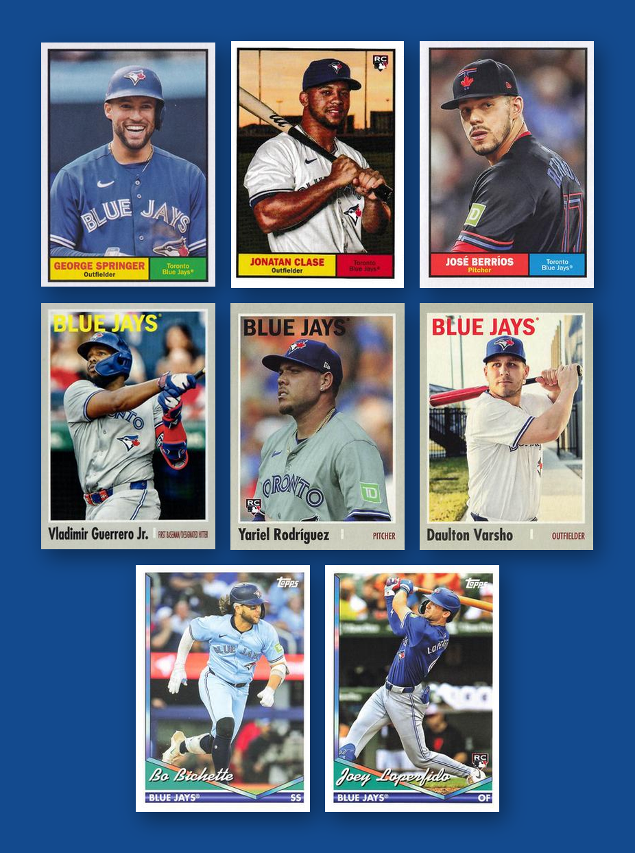 Toronto Blue Jays 2024 Topps Archives team set - all base cards