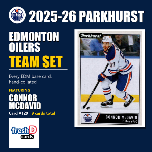 Edmonton Oilers 2025-26 Parkhurst team set