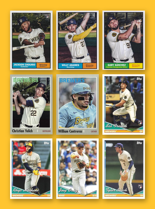Milwaukee Brewers 2024 Topps Archives team set - all base cards