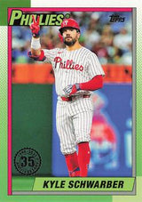 2025 Topps Series 1 1990 Topps Baseball Kyle Schwarber #T90-31