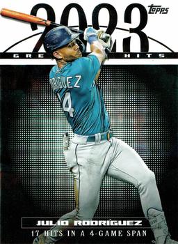 2024 Topps Series 1 2023 Greatest Hits Julio Rodríguez #23GH-17