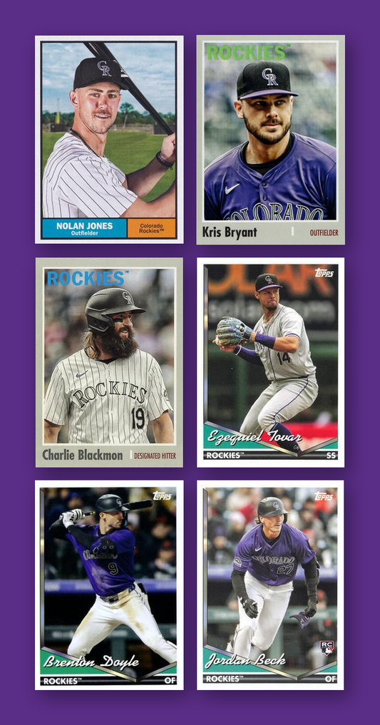 Colorado Rockies 2024 Topps Archives team set - all base cards