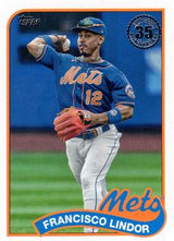 2024 Topps Series 1 1989 Topps Baseball Francisco Lindor #89B-22