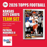 2026 Topps Football Kansas City Chiefs Team Set - Complete Hand-Collated Card Set