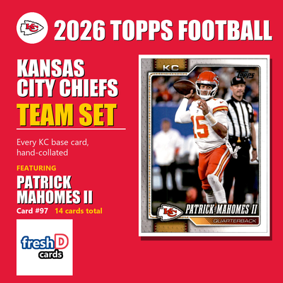 Kansas City Chiefs 2026 Topps Football team set
