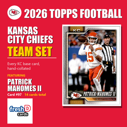 Kansas City Chiefs 2026 Topps Football team set