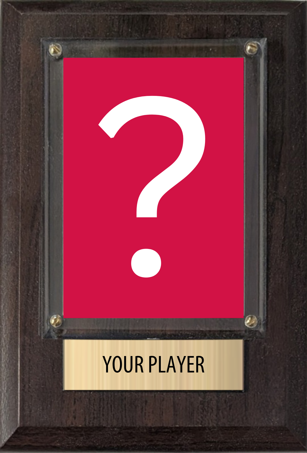 Custom 1-Card Plaque - Your Player Here