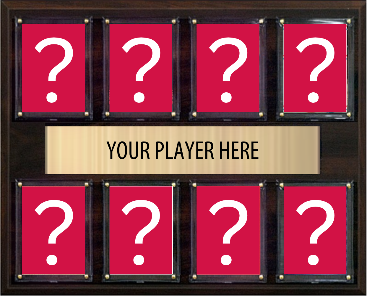 Custom Premium Fan Cave Plaque - Your Player Here