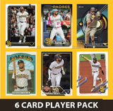 Fernando Tatis Jr Padres 6 Card Player Pack 2025 2024 Topps Bowman