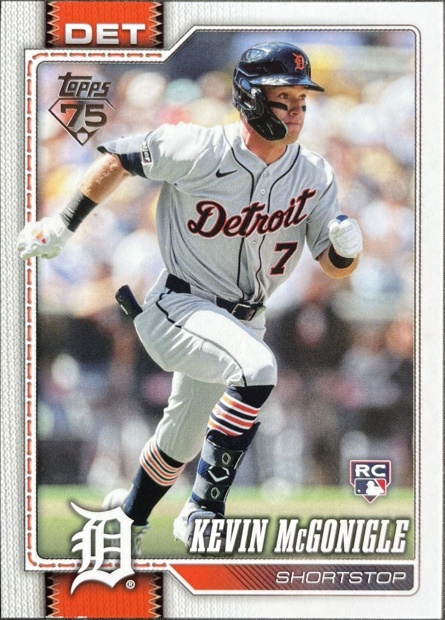 2026 Topps #697 Kevin McGonigle Rookie Card Detroit Tigers - Factory Set Short Print SP