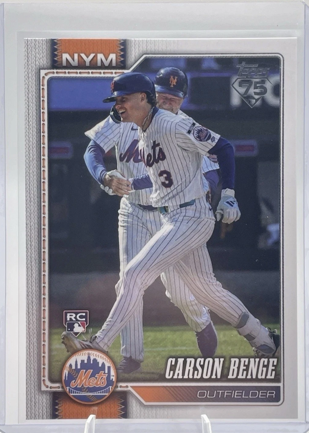 2026 Topps #699 Carson Benge Rookie Card New York Mets - Factory Set Short Print SP