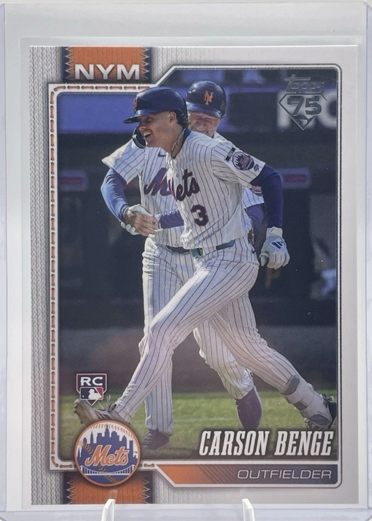 2026 Topps #699 Carson Benge Rookie Card New York Mets - Factory Set Short Print SP