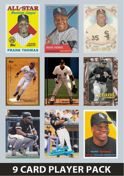 Frank Thomas Chicago White Sox 9 Card Legend Pack Topps Bowman 2025 2024 2023 plaque