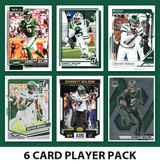 Garrett Wilson 6 Card Football Player Pack 2026 2025 2024 Topps Donruss Score New York Jets