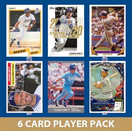 George Brett Kansas City Royals 6 Card Legend Pack Topps Bowman 2025 2024 2023