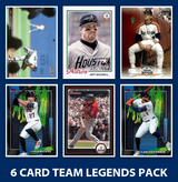Houston Astros 6 Card Legends Pack 2023 Topps Bowman Nolan Ryan Altuve Bagwell