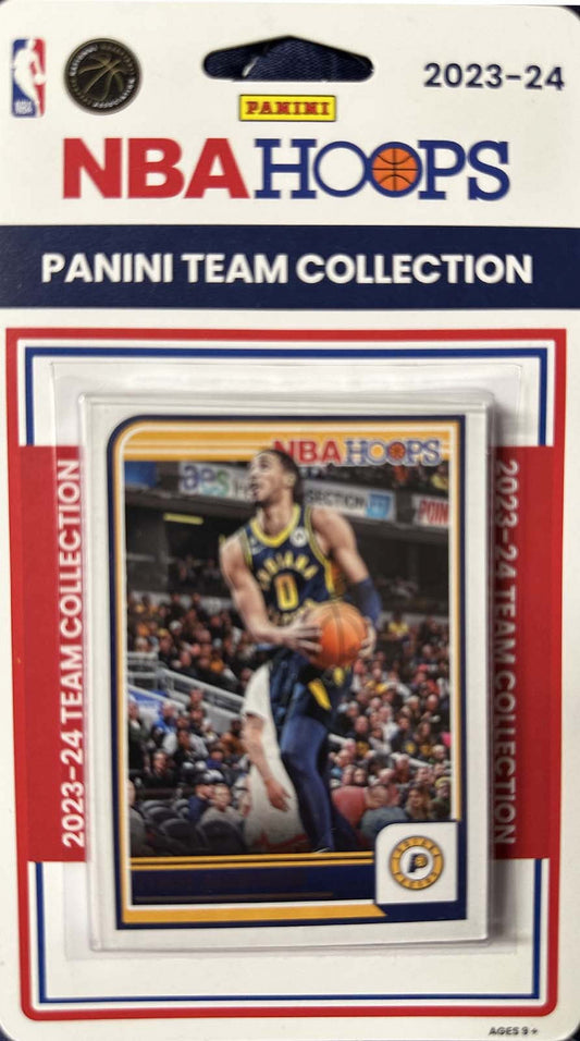 Indiana Pacers 2023 2024 Hoops Factory Sealed Team Set Tyrese Haliburton plaque