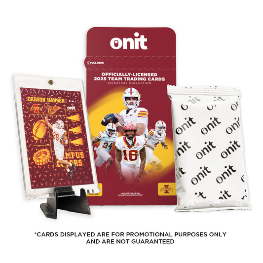 Iowa State University Football 2025 Trading Cards - Single Pack hand-collated team set