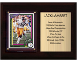 Jack Lambert Pittsburgh Steelers Hall of Fame Stats Plaque 6x8 1 Card Prizm, Donruss, Score 2024 2025 2026
