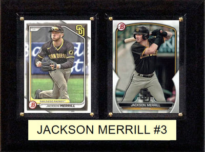 Jackson Merrill San Diego Padres #3 2025 2024 Topps Bowman Plaque hand-collated team set