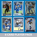 Jahmyr Gibbs 6 Card Player Pack  2024 2025 Donruss Panini Score Detroit Lions