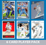Jared Goff 6 Card Player Pack 2023  2024 2025 Donruss Panini Score Detroit Lions