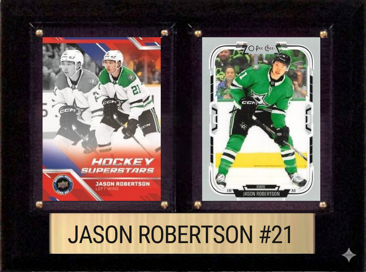 Jason Robertson Dallas Stars plaque