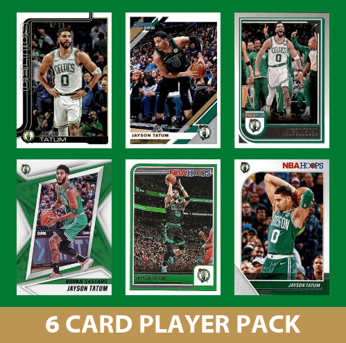 Jayson Tatum 6 Card Player Pack 2023-24 Hoops Donruss Panini Boston Celtics